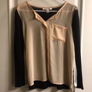 Two tone blouse